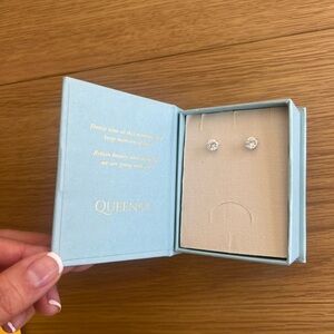 Classic Elegant Silver Stud Earrings